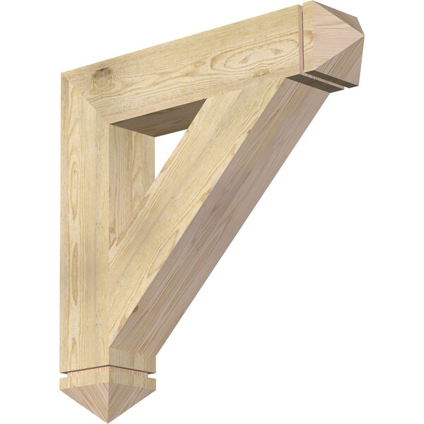 Ekena Millwork Traditional Arts & Crafts Rough Sawn Bracket, Douglas Fir, 6"W x 32"D x 32"H BKT06X32X32TRA03RDF - main